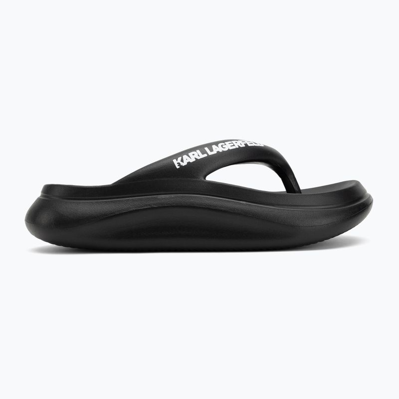 Japonki damskie KARL LAGERFELD Skoona II Hotel Thong black rubber 2