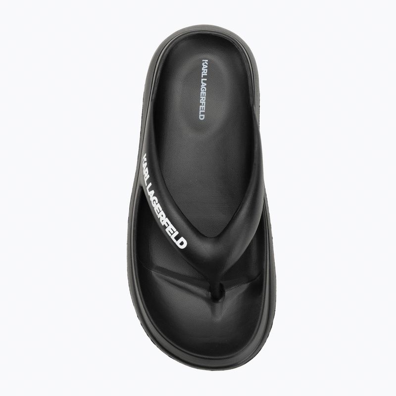 Japonki damskie KARL LAGERFELD Skoona II Hotel Thong black rubber 5