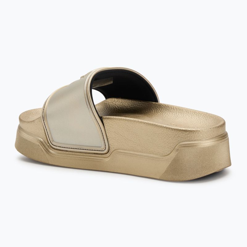 Klapki damskie KARL LAGERFELD Kondominium Nft Relief gold rubber 3