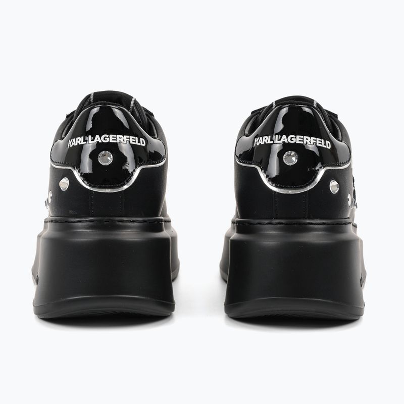 Buty damskie KARL LAGERFELD Anakapri Autograph Studs black leather w/silver 2