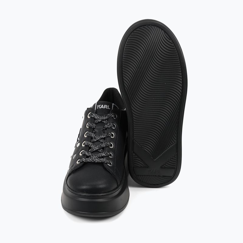 Buty damskie KARL LAGERFELD Anakapri Autograph Studs black leather w/silver 3