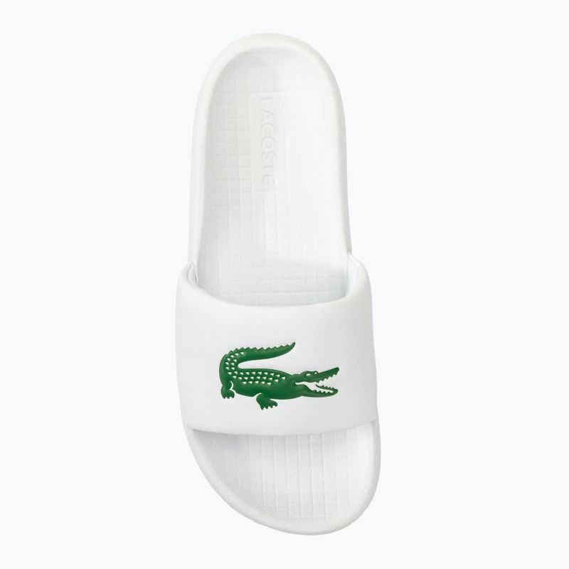 Klapki męskie Lacoste Serve Slide 1.0 white/green 5