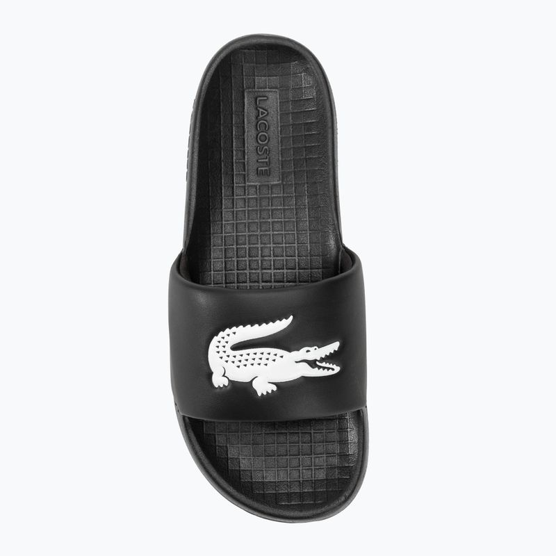 Klapki męskie Lacoste Serve Slide 1.0 black/white 5