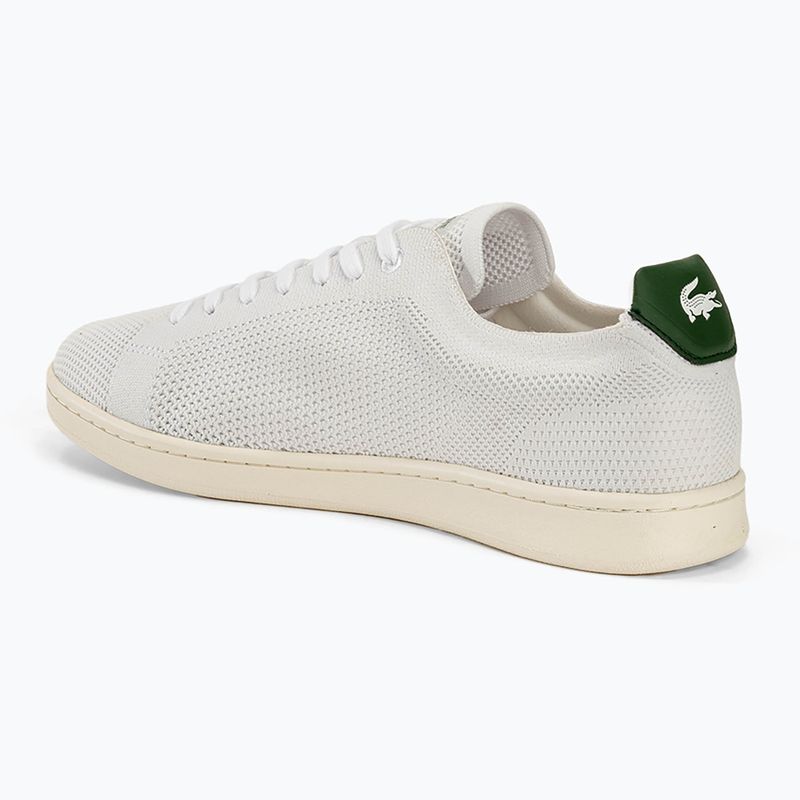 Buty męskie Lacoste Carnaby Piquee Textile Heel Pop white/green 3
