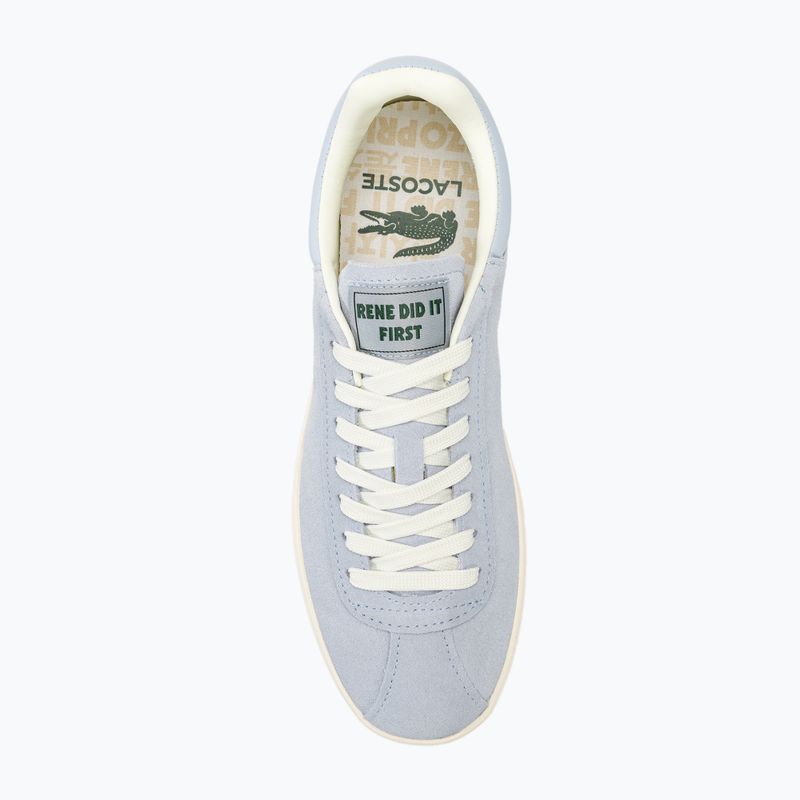 Buty damskie Lacoste Baseshot Tonal Leather light blue/off white 5