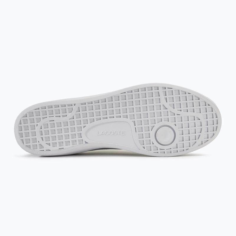 Buty męskie Lacoste Baseshot Contrasted Collar Leather grey/white 4