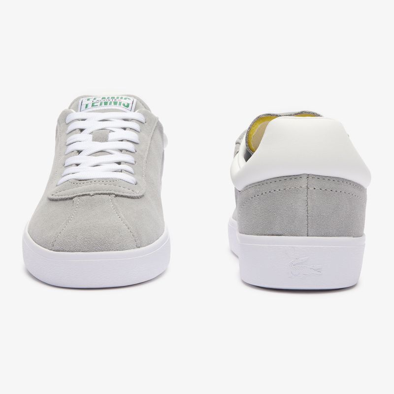 Buty męskie Lacoste Baseshot Contrasted Collar Leather grey/white 8