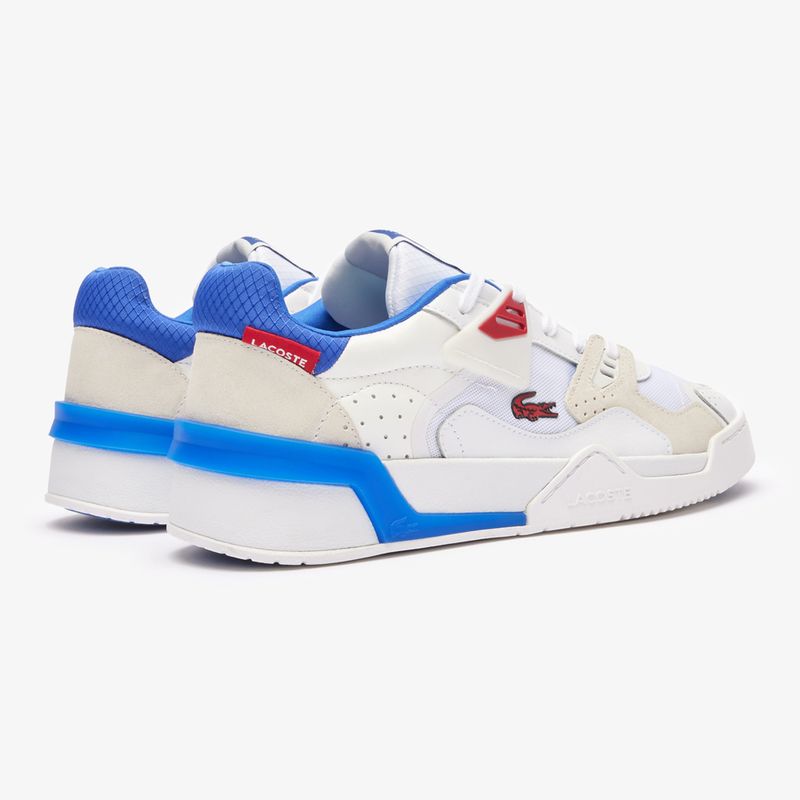 Buty męskie Lacoste LT 125 Contrasted Tongue Leather white/red/blue 3