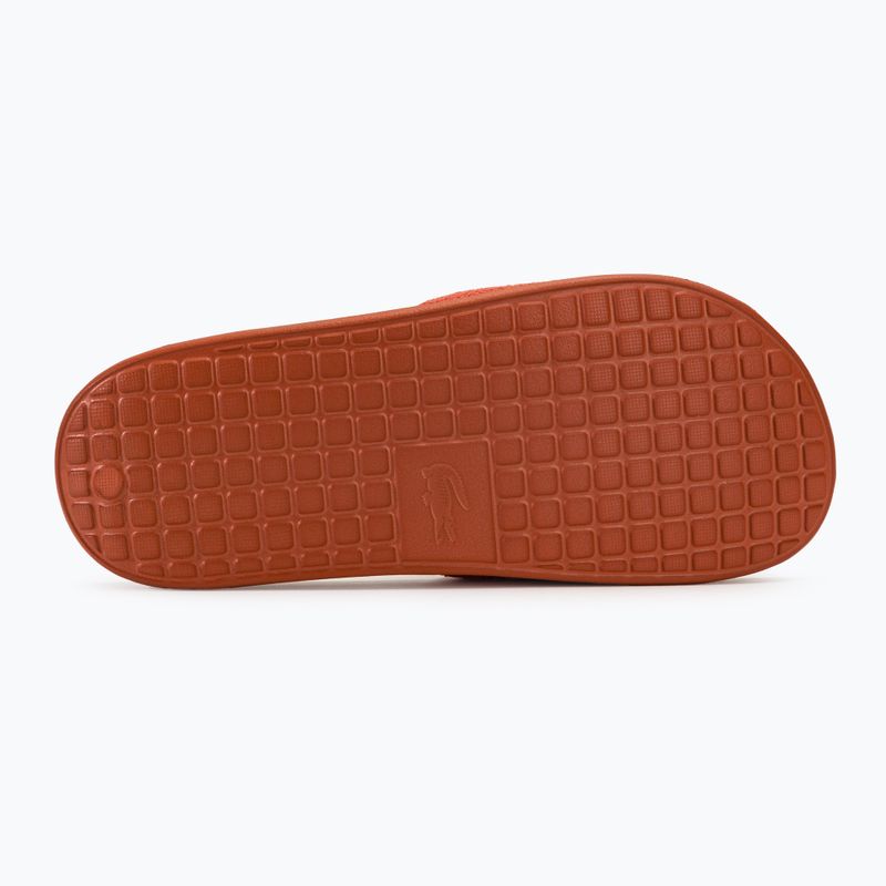 Klapki męskie Lacoste 47CMA0013 dark orange/dark orange 4