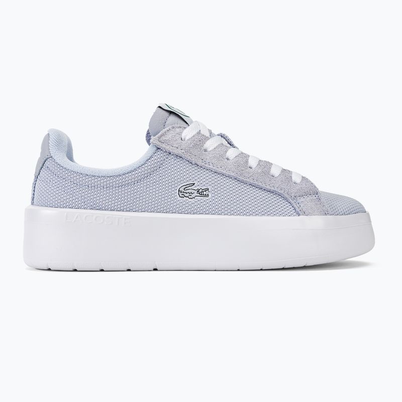 Buty damskie Lacoste Carnaby Platform Lite Textile light blue/white 2