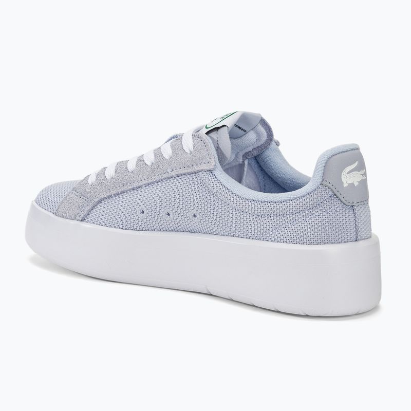 Buty damskie Lacoste Carnaby Platform Lite Textile light blue/white 3