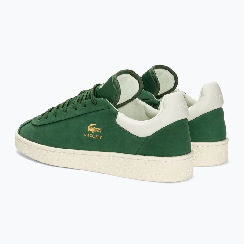 Buty męskie Lacoste Baseshot Premium Leather dark green/off white 3