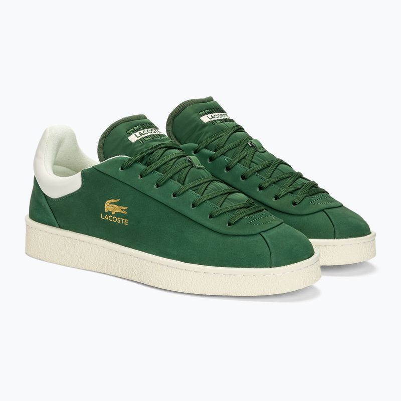Buty męskie Lacoste Baseshot Premium Leather dark green/off white 4