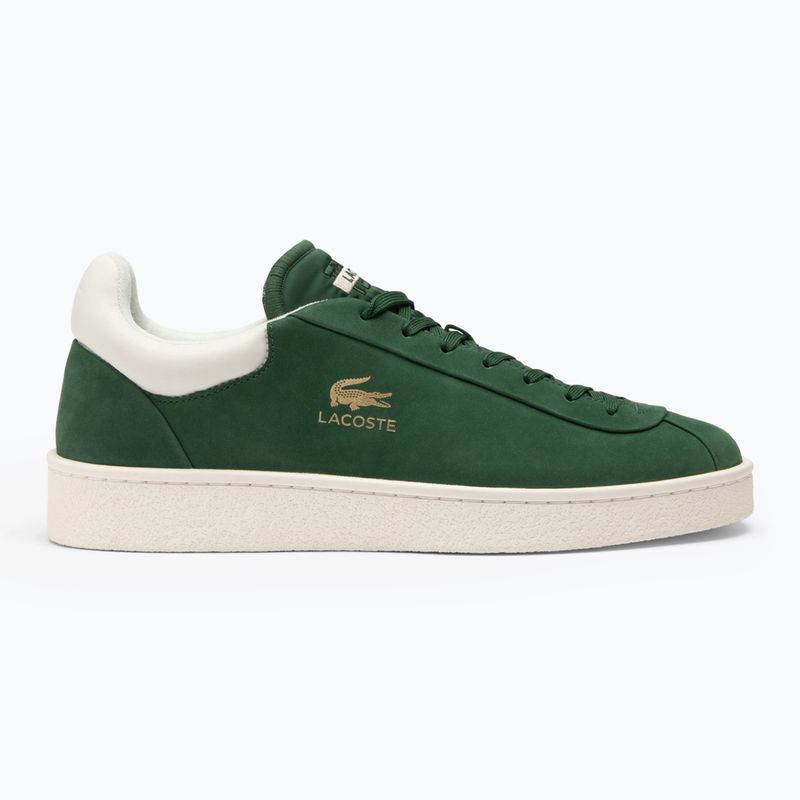 Buty męskie Lacoste Baseshot Premium Leather dark green/off white 10