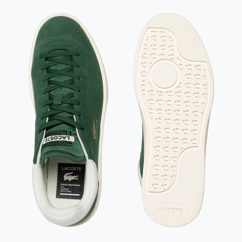 Buty męskie Lacoste Baseshot Premium Leather dark green/off white 13