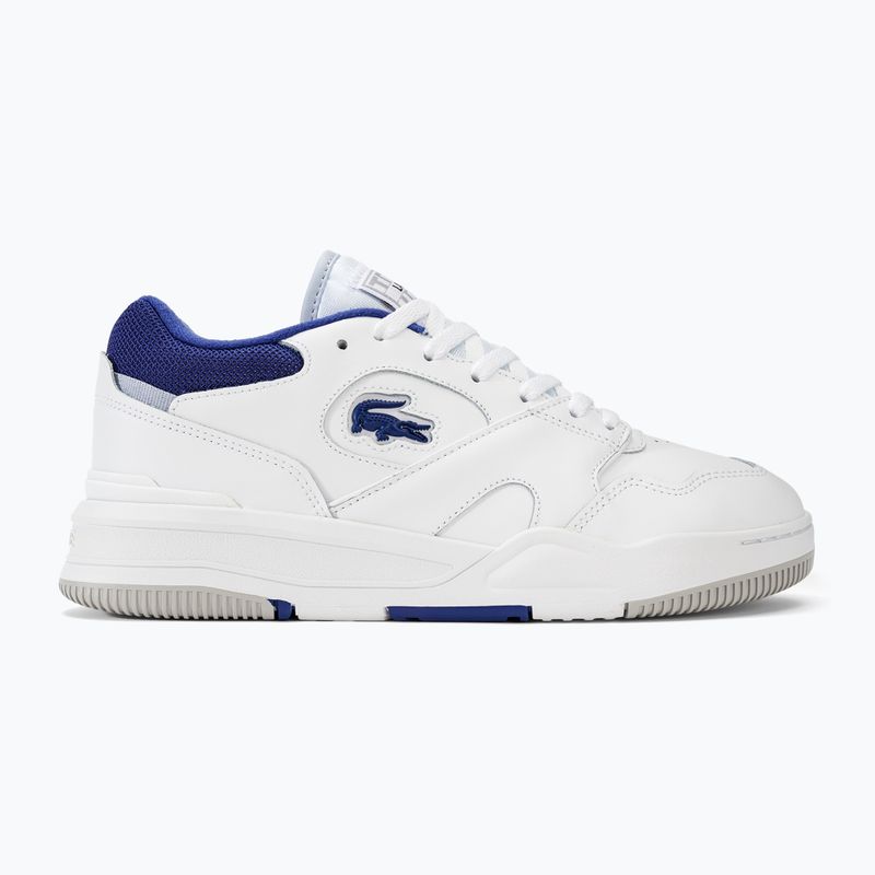 Buty męskie Lacoste Lineshot Contrasted Collar Leather white/blue 2