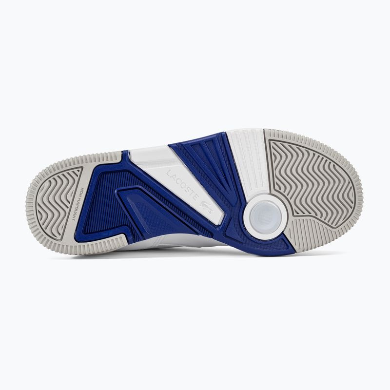 Buty męskie Lacoste Lineshot Contrasted Collar Leather white/blue 4