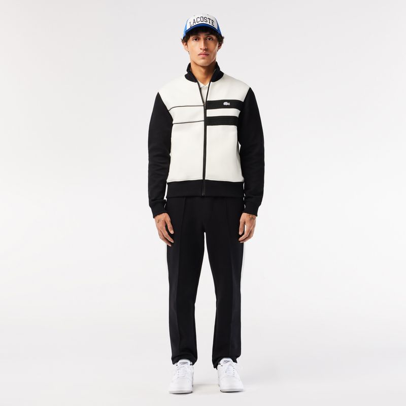 Buty męskie Lacoste Lineshot Contrasted Collar Leather white/black 15