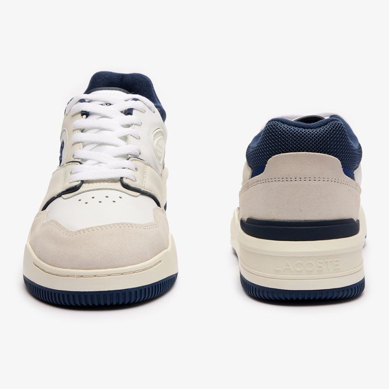 Buty męskie Lacoste Lineshot Leather Logo white/navy 11