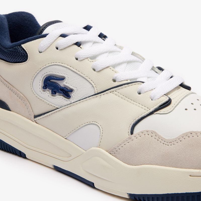 Buty męskie Lacoste Lineshot Leather Logo white/navy 13