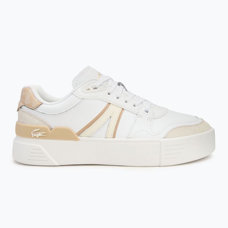 Buty damskie Lacoste L002 Evo Monograms white/light brown 2