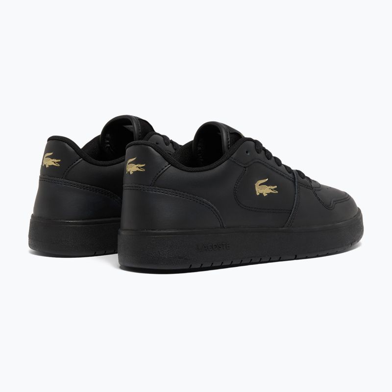 Buty damskie Lacoste Court Ace Leather black/gold 3