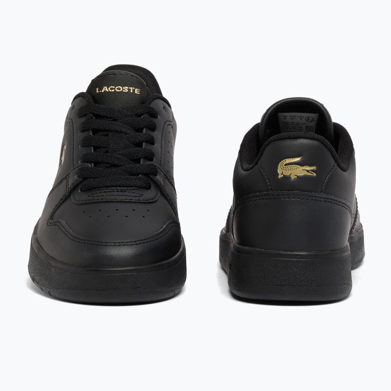 Buty damskie Lacoste Court Ace Leather black/gold 4