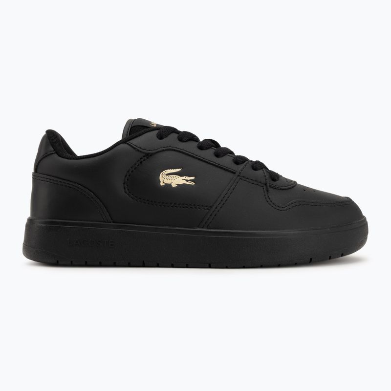 Buty damskie Lacoste Court Ace Leather black/gold 2