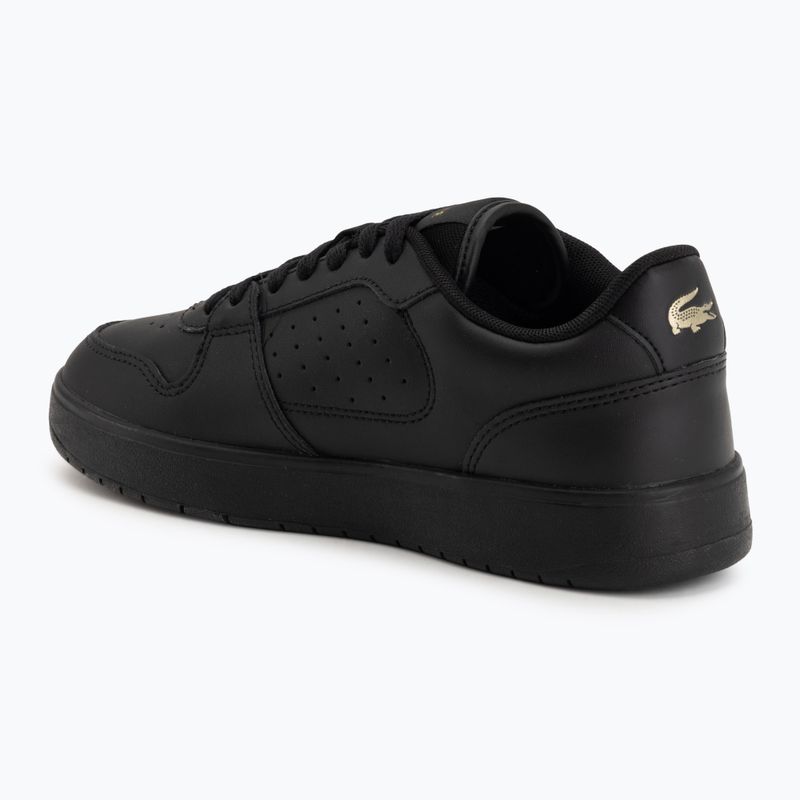 Buty damskie Lacoste Court Ace Leather black/gold 3