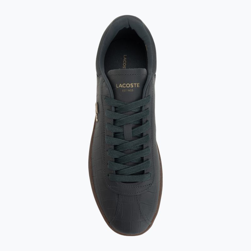 Buty męskie Lacoste Baseshot dark green/gum 5