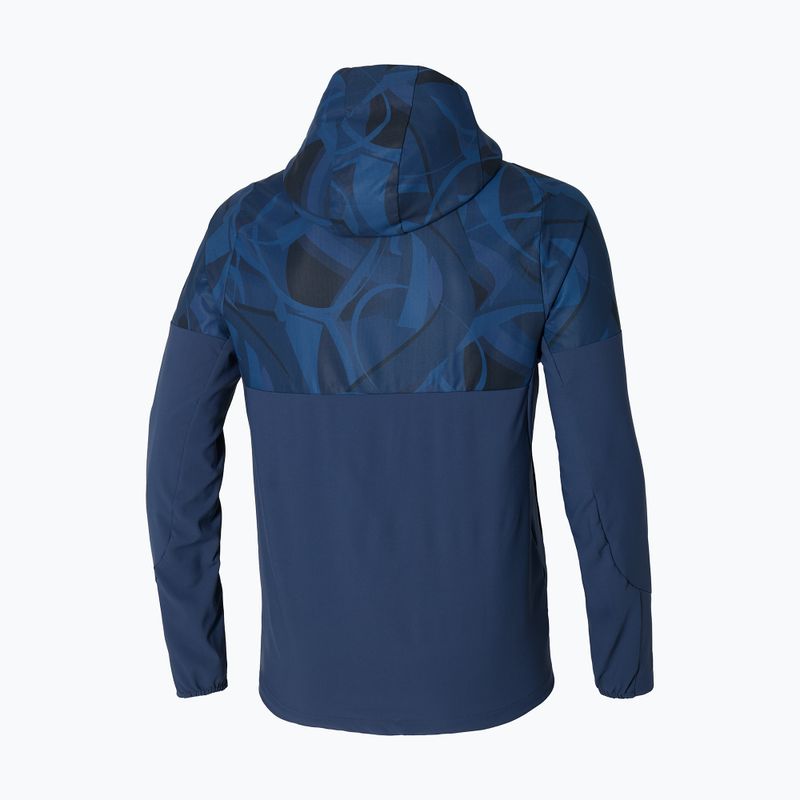 Kurtka męska Mizuno Paris Athlete Hooded pageant blue 2