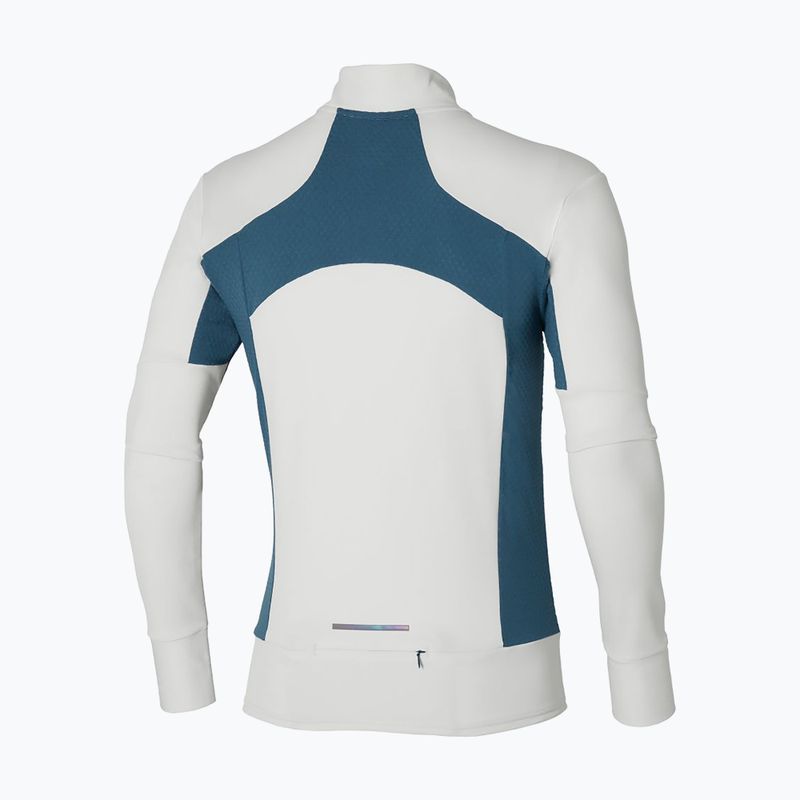 Bluza do biegania męska Mizuno Warmalite Half Zip nimbus cloud/ blue wing teal 2