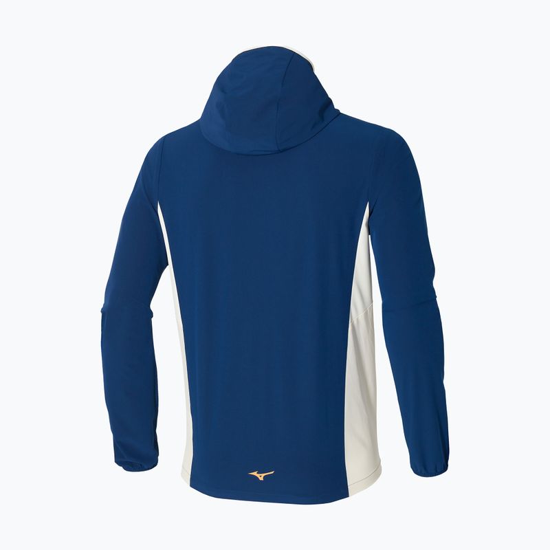 Kurtka do biegania męska Mizuno Alpha Jacket estate blue 2