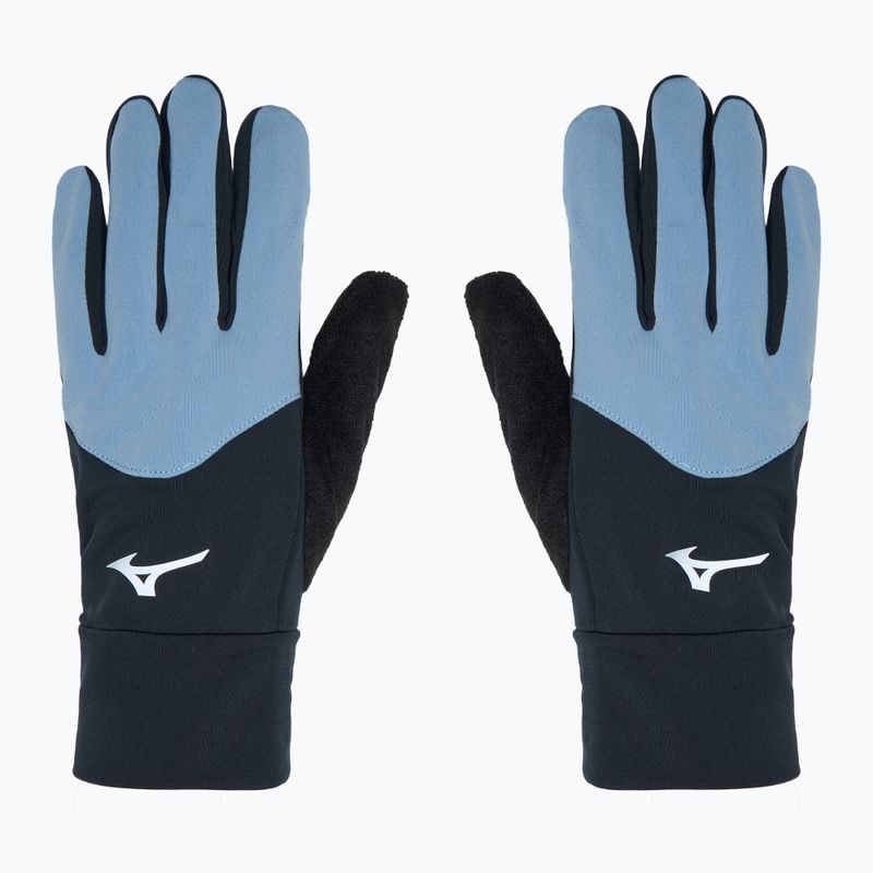 Rękawiczki do biegania Mizuno Warmalite black/glacier lake 2