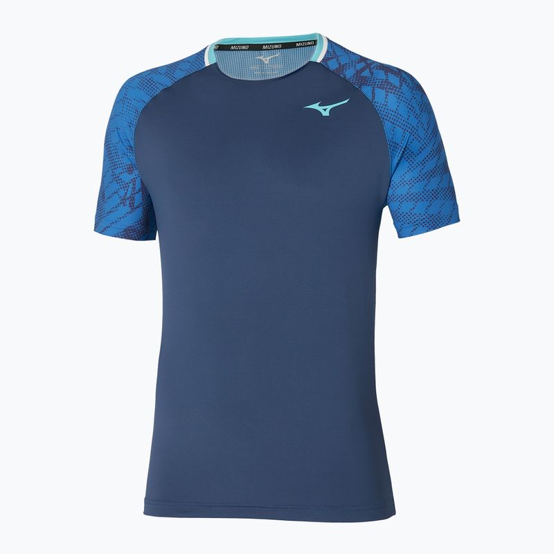 Koszulka tenisowa męska Mizuno Mugen Shadow Tee estate blue