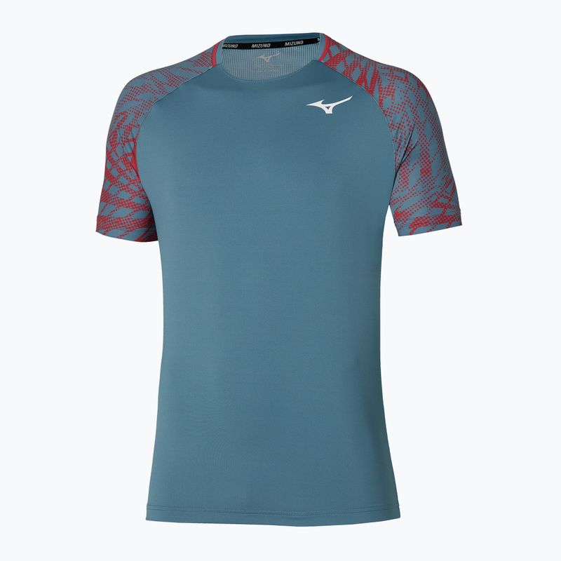 Koszulka tenisowa męska Mizuno Mugen Shadow Tee blue mirage