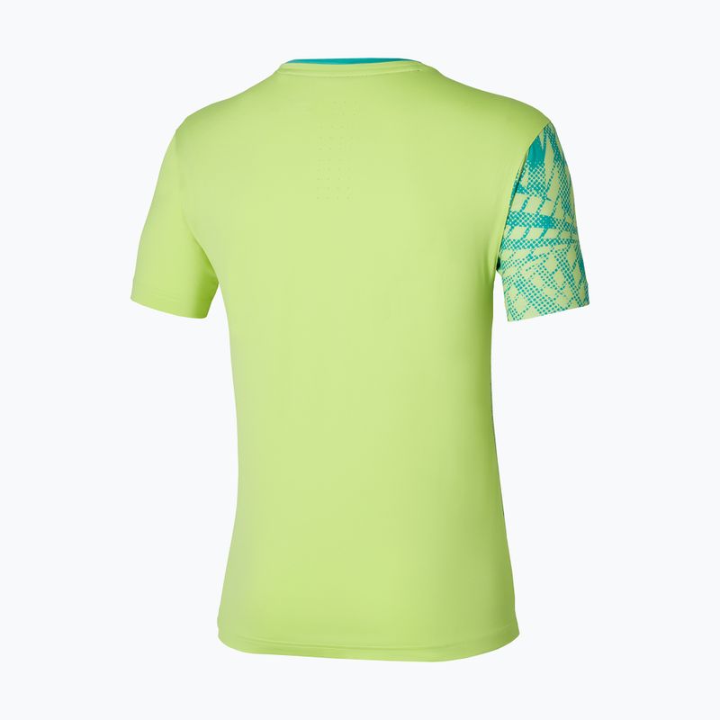 Koszulka tenisowa męska Mizuno Mugen Shadow Graphic Tee neo lime 2