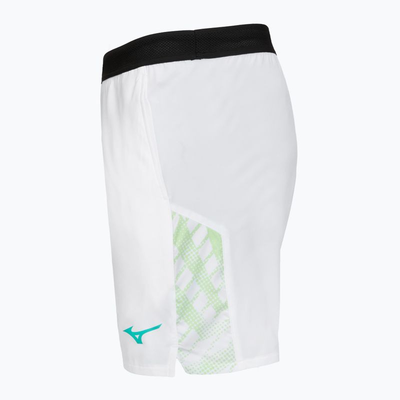 Spodenki tenisowe męskie Mizuno Mugen 8 In Amplify white 3