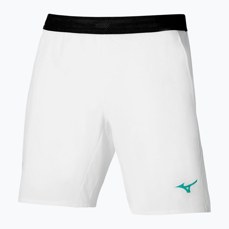 Spodenki tenisowe męskie Mizuno Mugen 8 In Amplify white