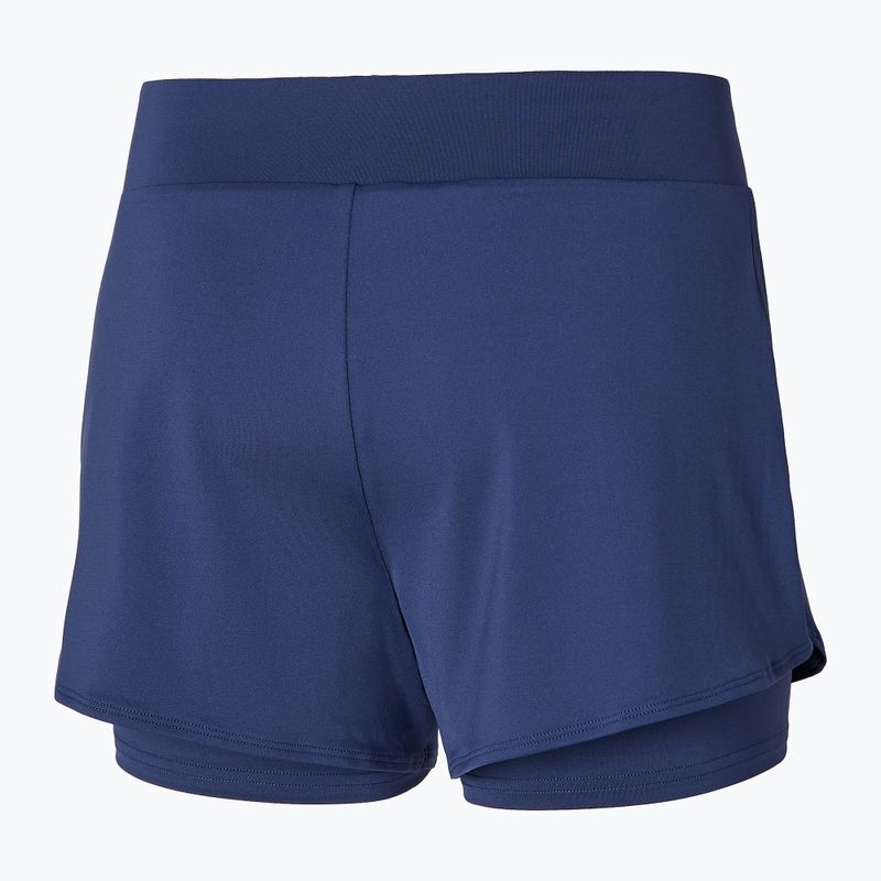 Spodenki tenisowe damskie Mizuno Flex Short estate blue 2