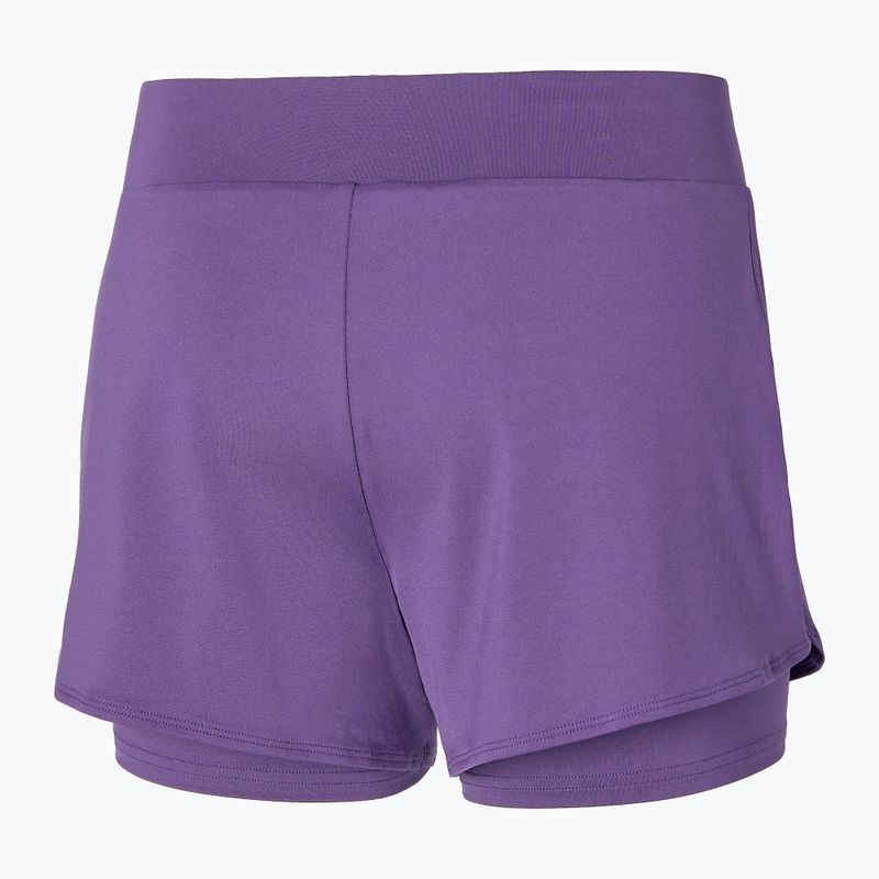 Spodenki tenisowe damskie Mizuno Flex Short patrician purple 2