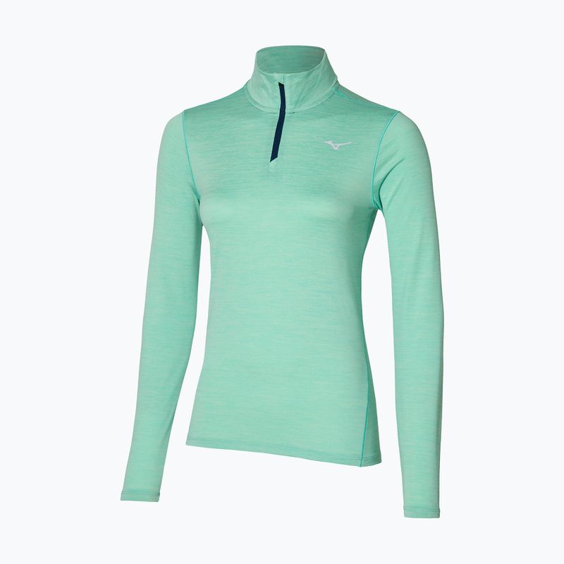 Longsleeve do biegania damski Mizuno Impulse Core Half Zip dusty jade