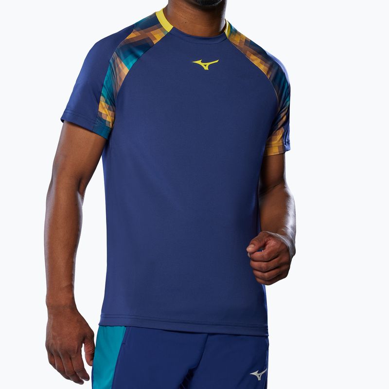 Koszulka męska Mizuno Frontier Shadow Tee bellwether blue