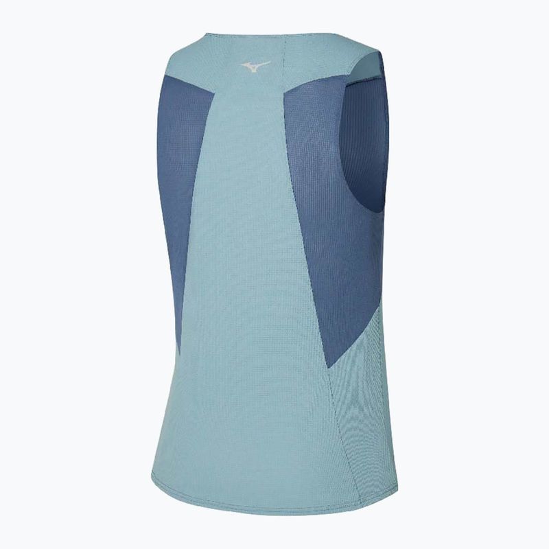 Koszulka do biegania męska Mizuno DryAeroFlow Tank vintage indigo 2