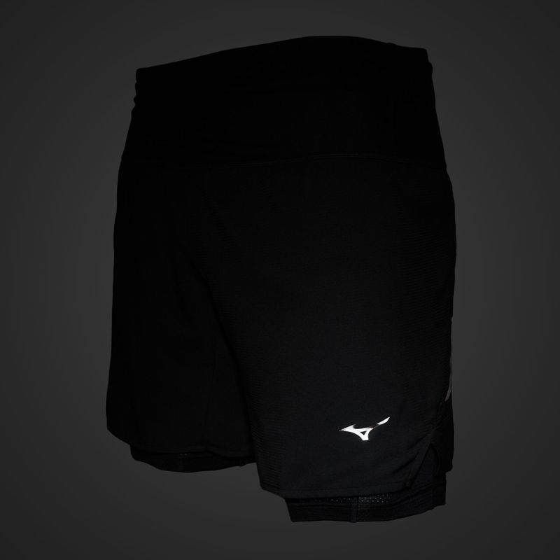 Spodenki do biegania męskie Mizuno Trail ER 2IN1 black 6