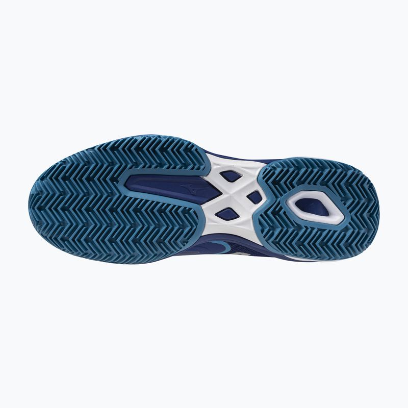 Buty do tenisa męskie Mizuno Wave Exceed Light 2 CC bellwether blue/ white/ fjord blue 9