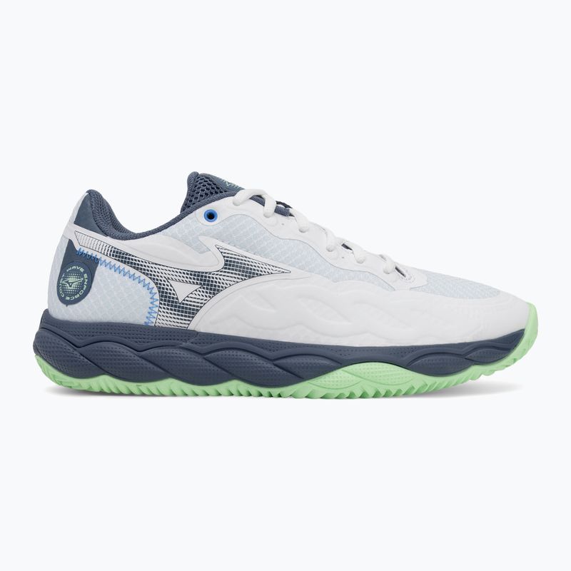 Buty do tenisa męskie Mizuno Wave Enforce Court CC white/ vintage indigo/ neo mint 2