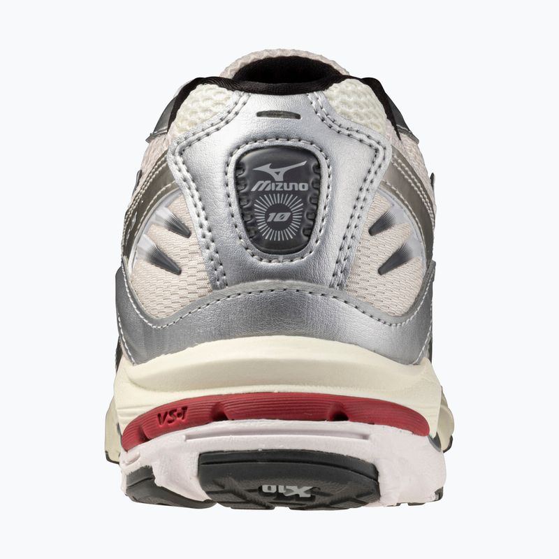 Buty męskie Mizuno Wave Rider 10 mizuno snow white/black sand/ryth red 3
