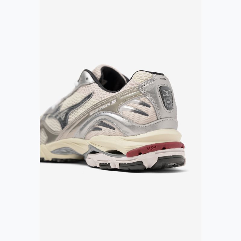 Buty męskie Mizuno Wave Rider 10 mizuno snow white/black sand/ryth red 8