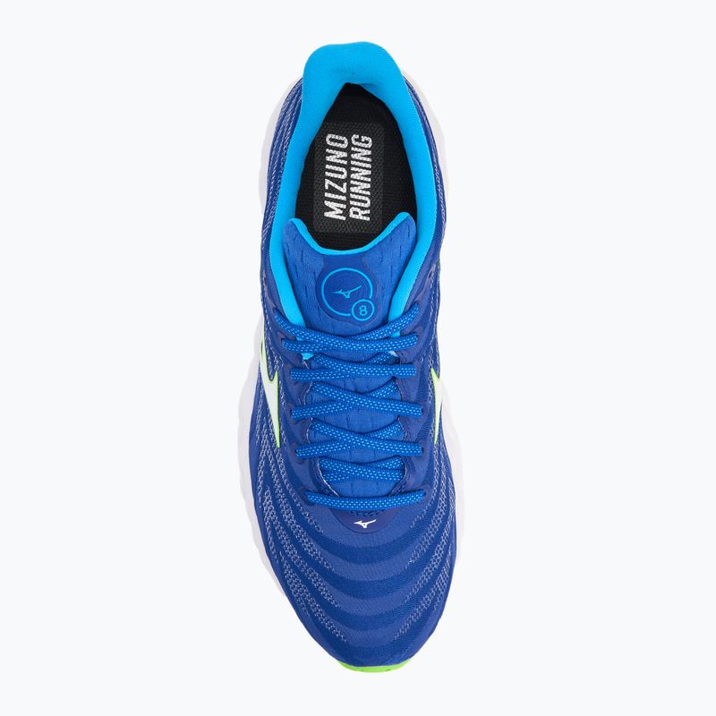 Buty do biegania męskie Mizuno Wave Sky 8 reflex blue c/white/green geck 5